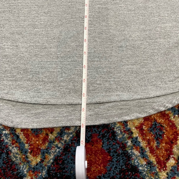 Grey V-Neck Sweater Dress - Picture 10 of 10